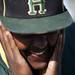 A Huron player in between games against Pioneer on Monday, May 13. Daniel Brenner I AnnArbor.com